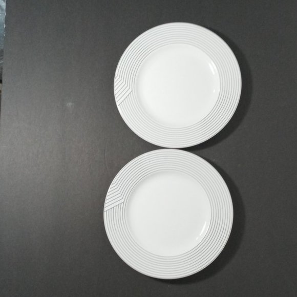 ROYAL MOSA SALAD PLATE (HOLLAND) 8¼" STRIPED RIM - Picture 5 of 6